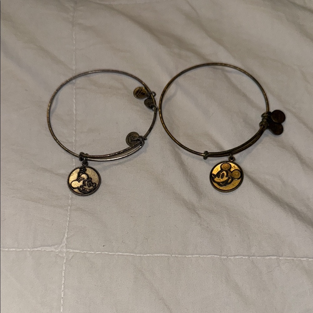 Mickey Mouse and Minnie Charm Bracelets